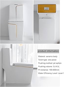 Amazon｜角型トイレ、一体型トイレ ヨーロピアンスタイル ライト 高級